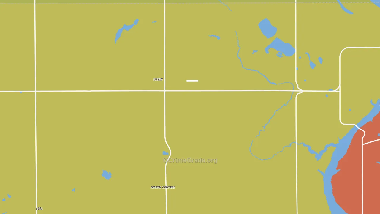 Dazey, ND Map of Theft Rates