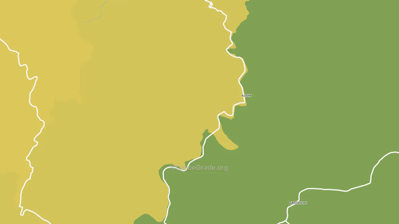 Deadwood, OR Map of Theft Rates