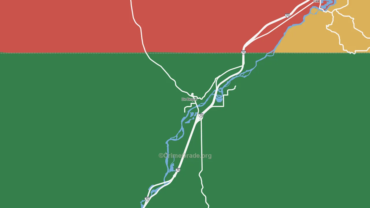 DeBeque, CO Map of Theft Rates
