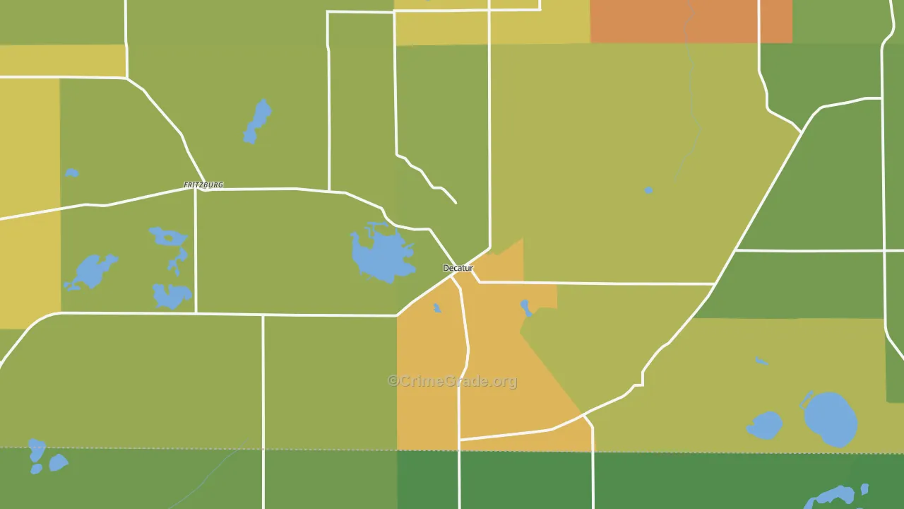 Decatur, MI Map of Theft Rates