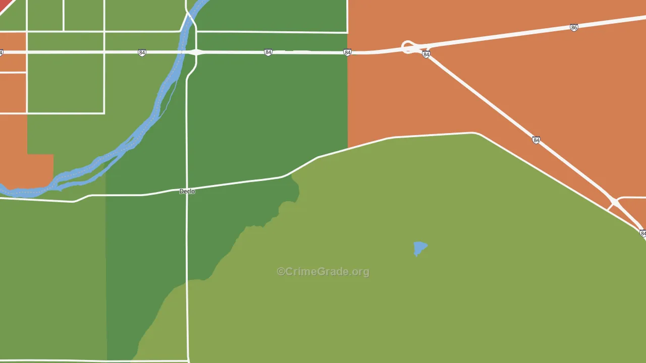 Declo, ID Map of Theft Rates