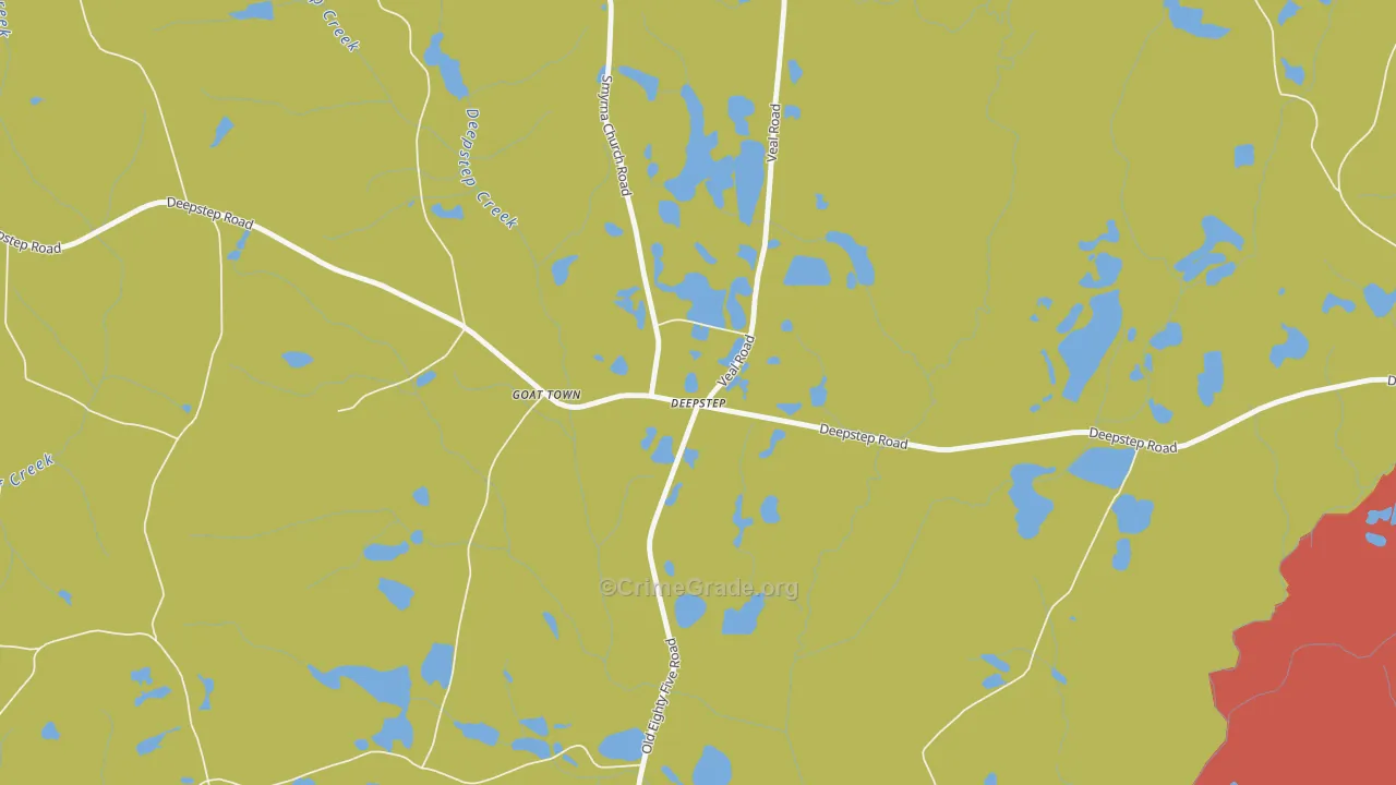 Deepstep, GA Map of Theft Rates