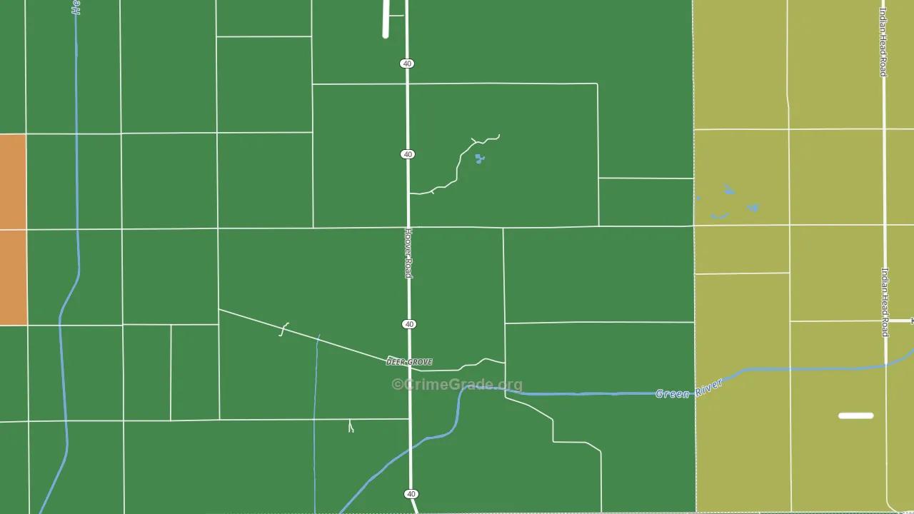 Deer Grove, IL Map of Theft Rates