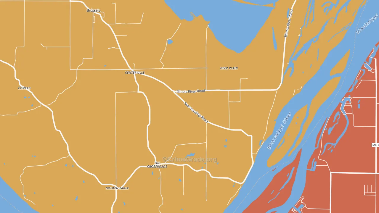 Deer Plain, IL Map of Theft Rates