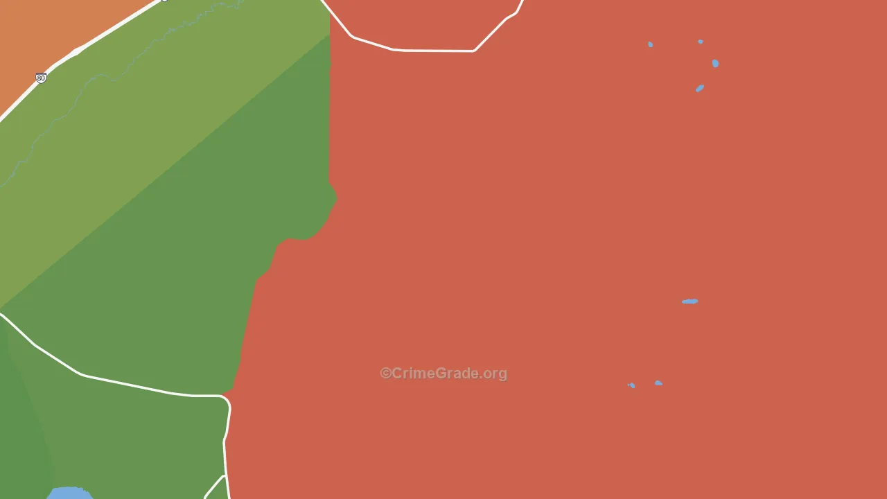 Deeth, NV Map of Theft Rates