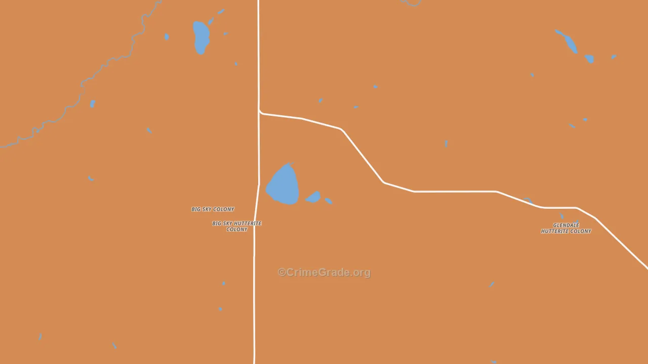 Del Bonita, MT Map of Theft Rates