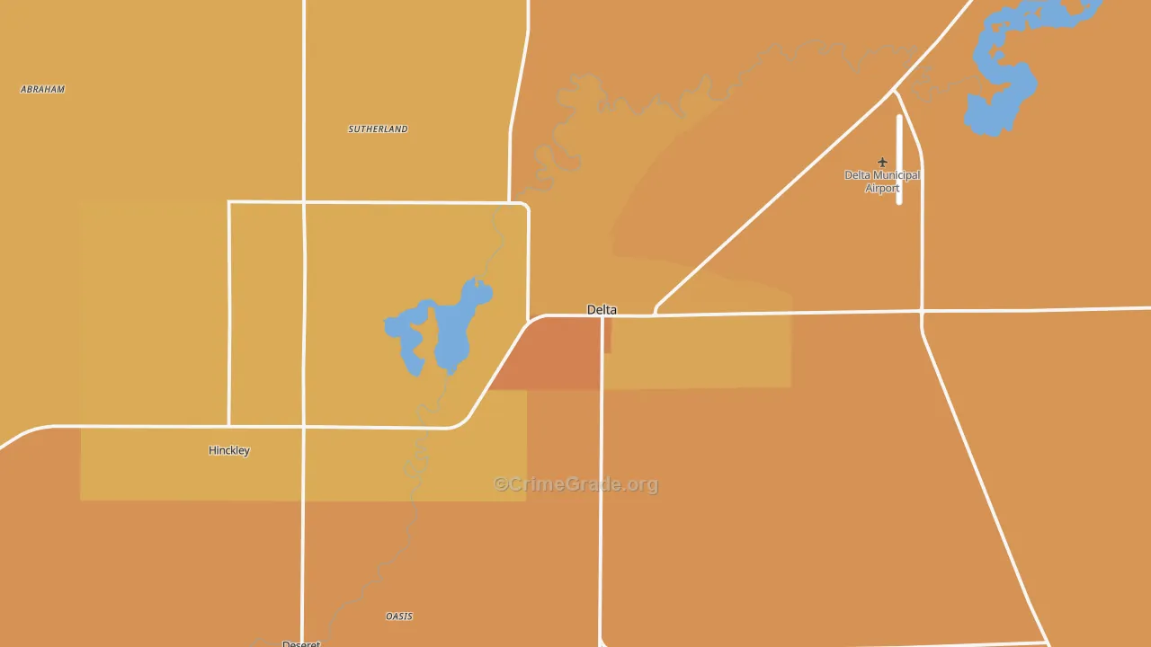 Delta, UT Map of Theft Rates