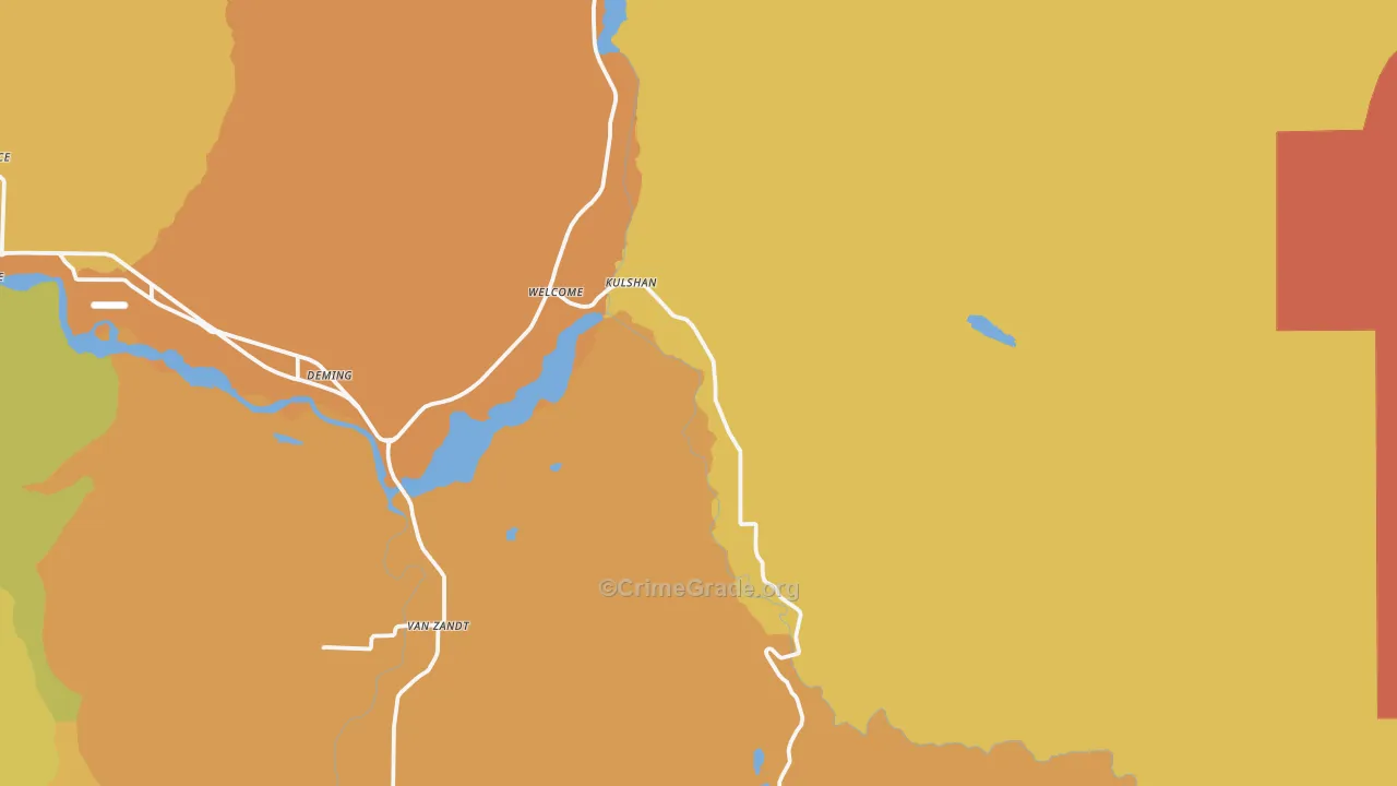 Deming, WA Map of Theft Rates