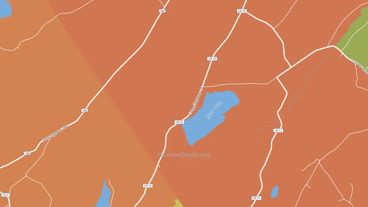 DePeyster, NY Map of Theft Rates