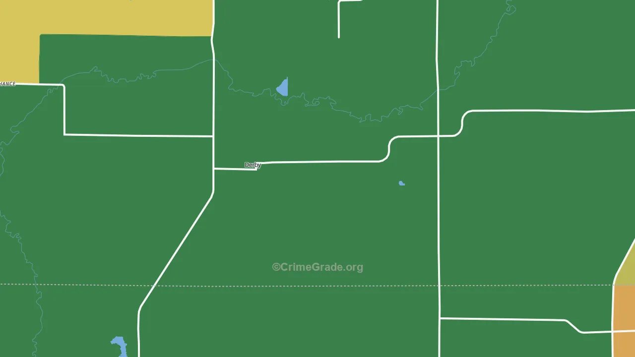 Derby, IA Map of Theft Rates