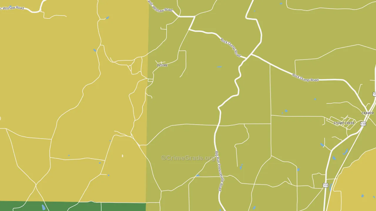 Desire, PA Map of Theft Rates