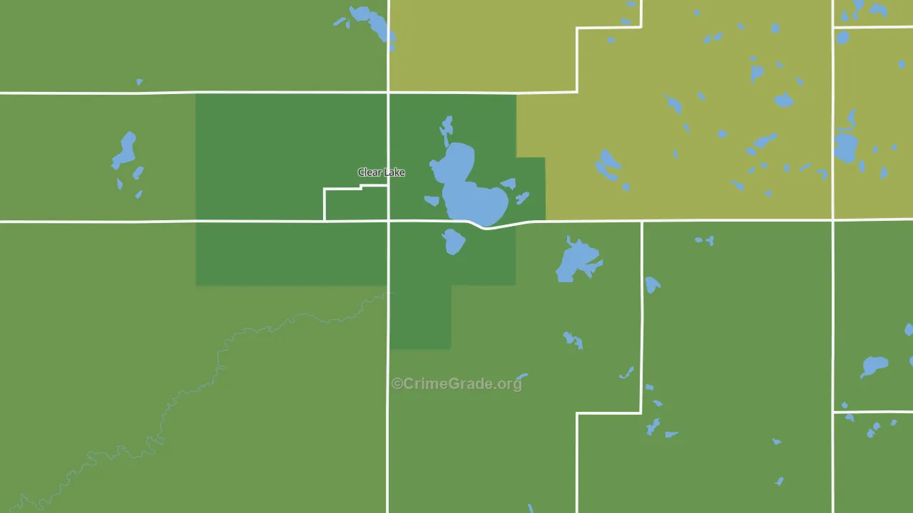 Deuel County, SD Map of Theft Rates
