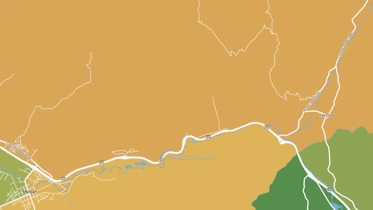 Devils Slide, UT Map of Theft Rates