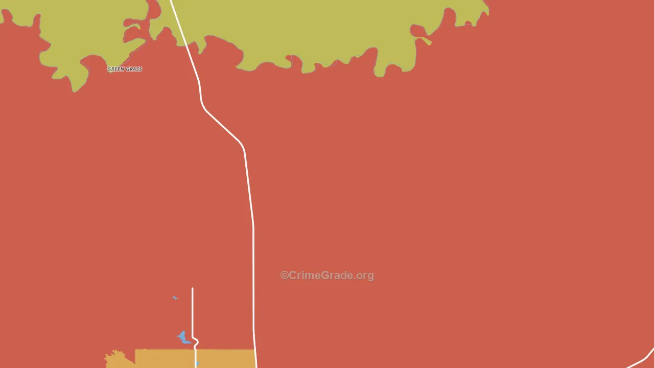 Dewey County, SD Map of Theft Rates