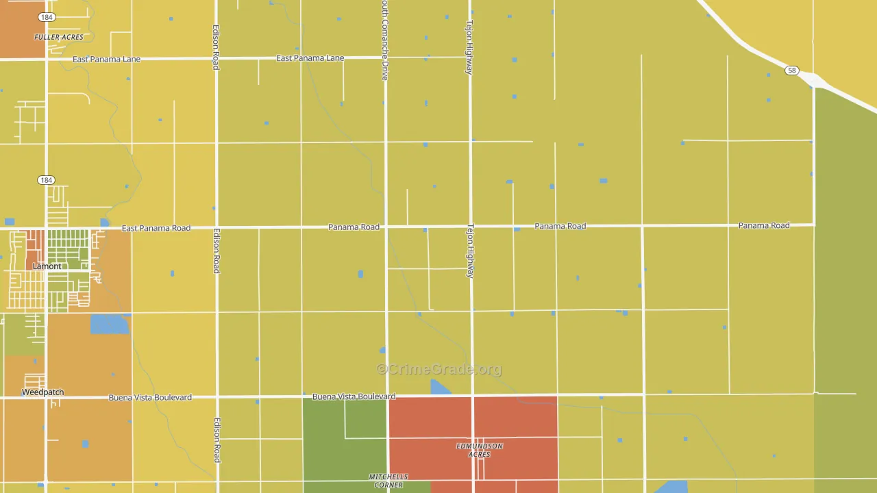 Di Giorgio, CA Map of Theft Rates
