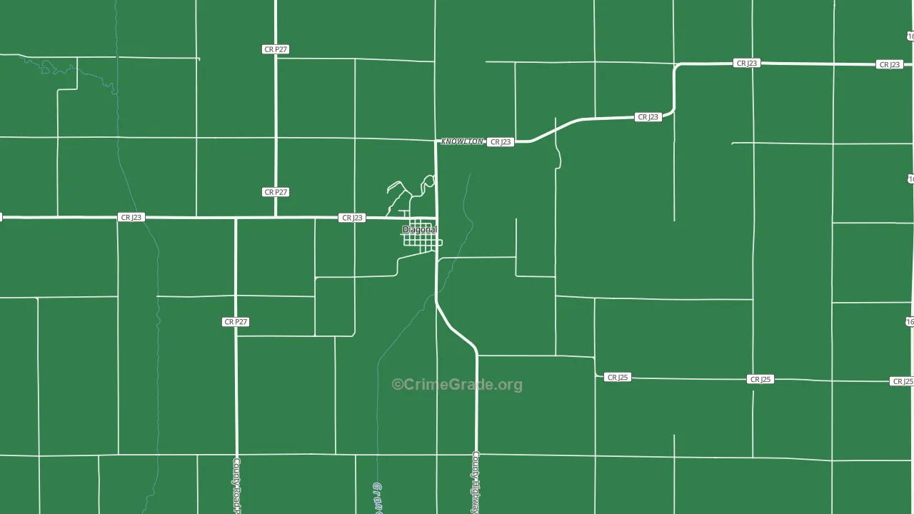 Diagonal, IA Map of Theft Rates