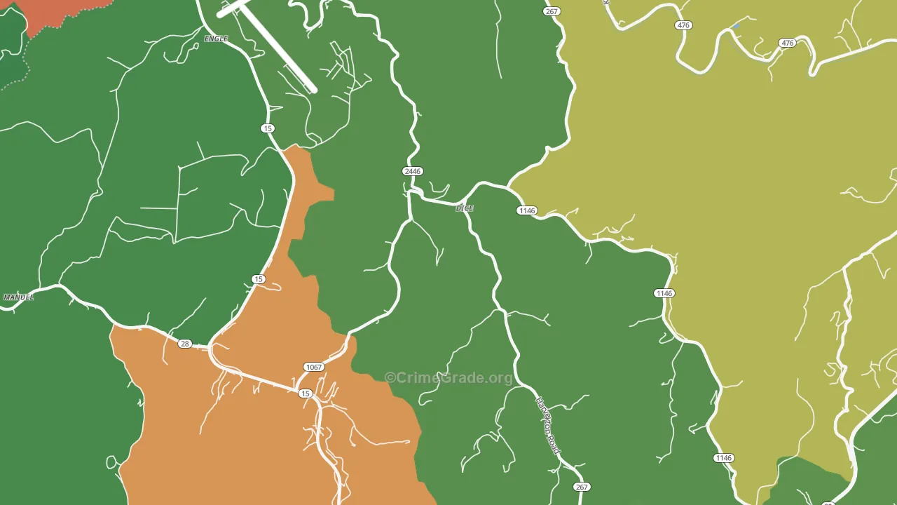 Dice, KY Map of Theft Rates