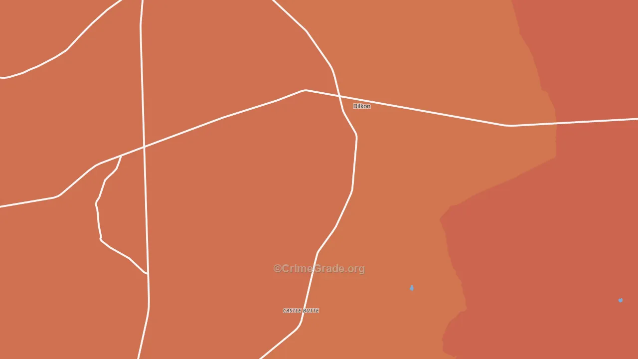 Dilkon, AZ Map of Theft Rates