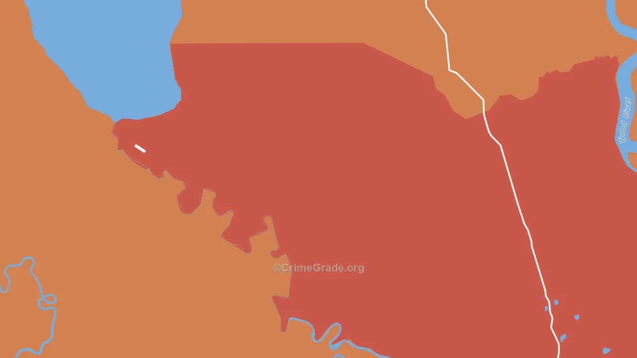 Dillingham Census Area, AK Map of Theft Rates