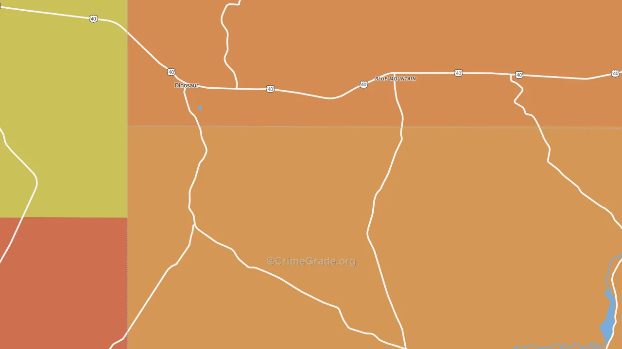 Dinosaur, CO Map of Theft Rates