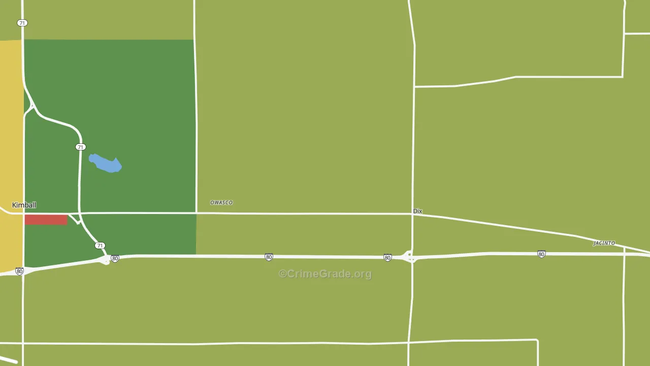 Dix, NE Map of Theft Rates