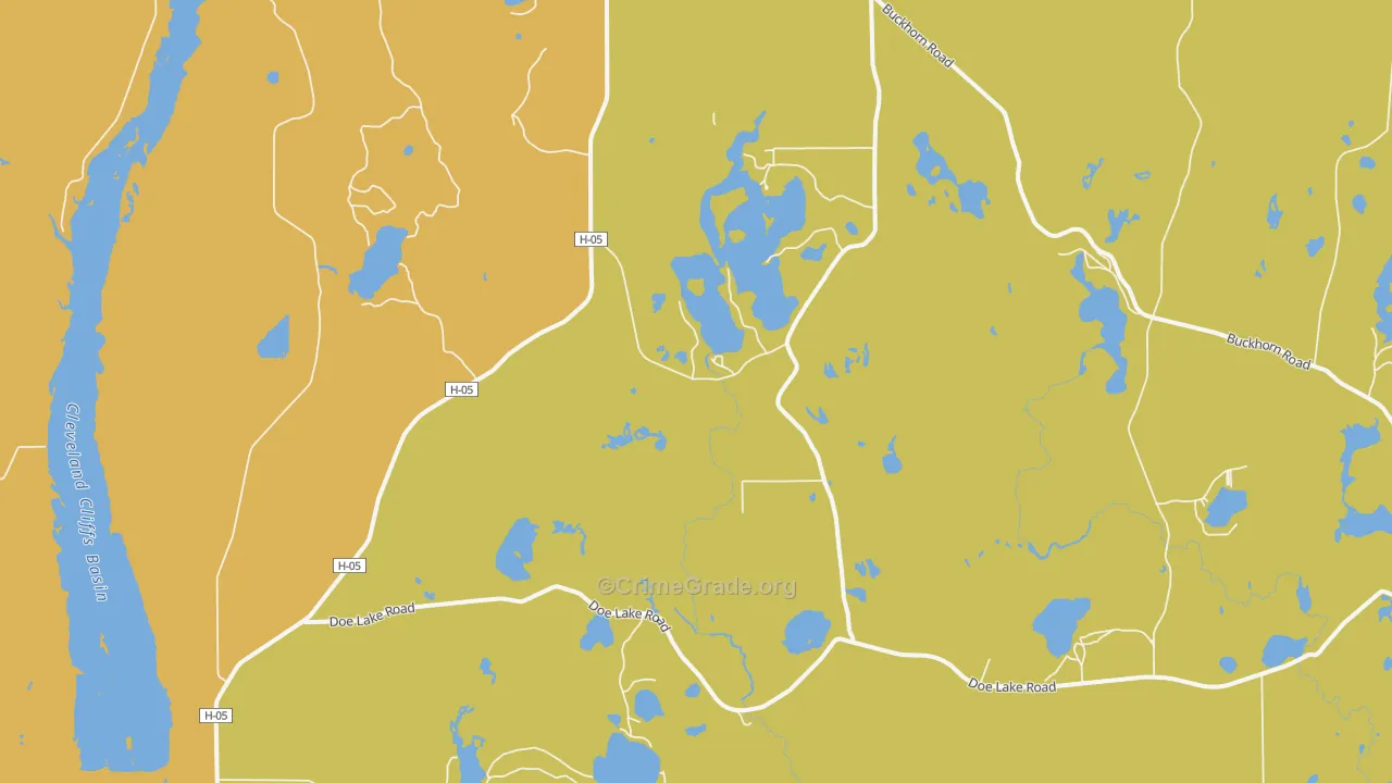 Dixon, MI Map of Theft Rates