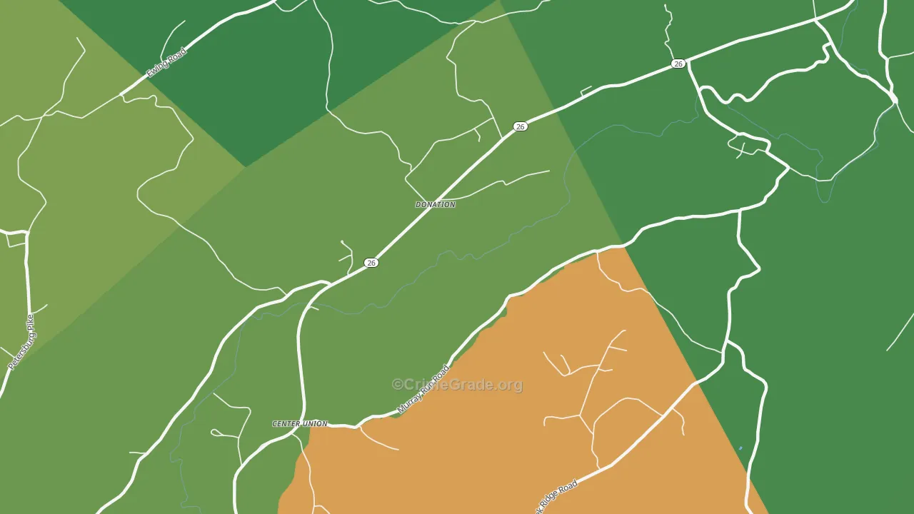 Donation, PA Map of Theft Rates