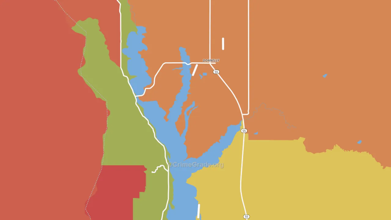 Donnelly, ID Map of Theft Rates