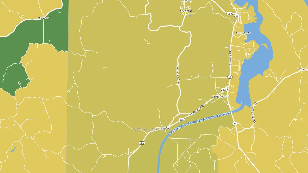 Doskie, MS Map of Theft Rates