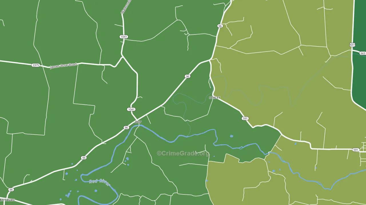 Dot, KY Map of Theft Rates