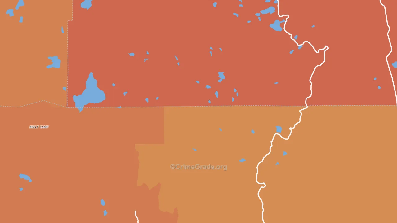 Drakesbad, CA Map of Theft Rates