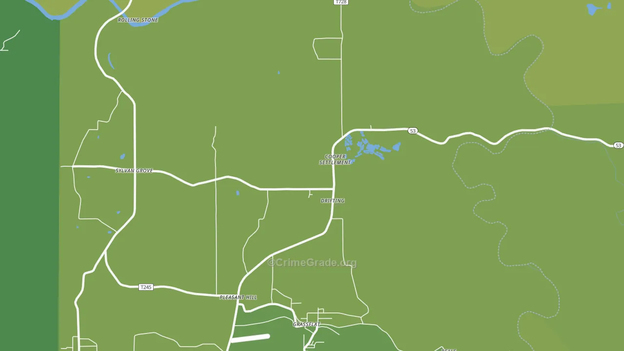 Drifting, PA Map of Theft Rates
