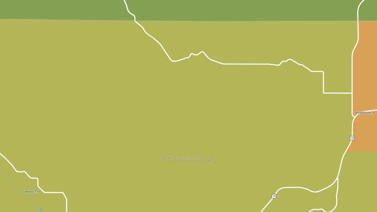 Dudley, SD Map of Theft Rates