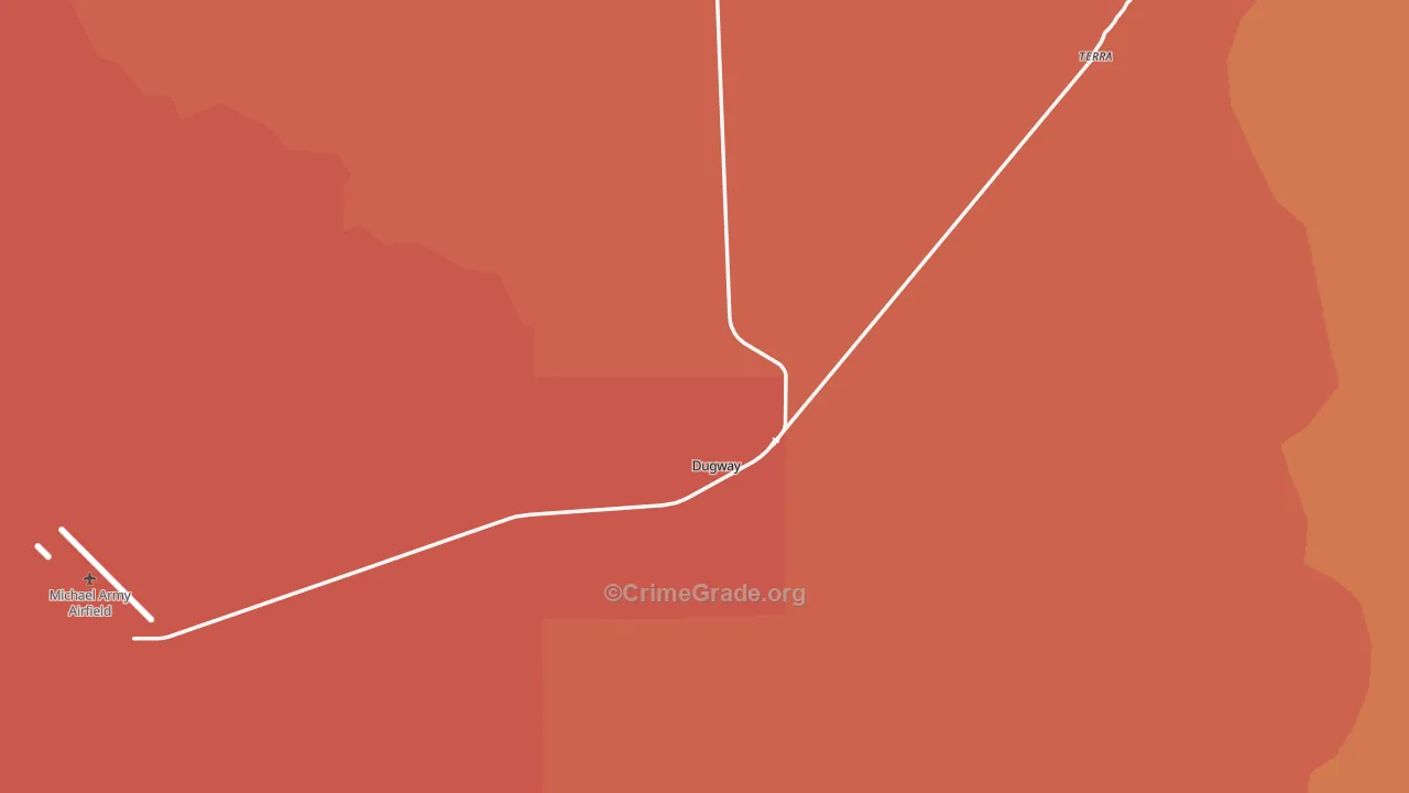 Dugway, UT Map of Theft Rates