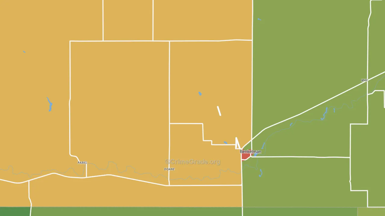 Dundy County, NE Map of Theft Rates