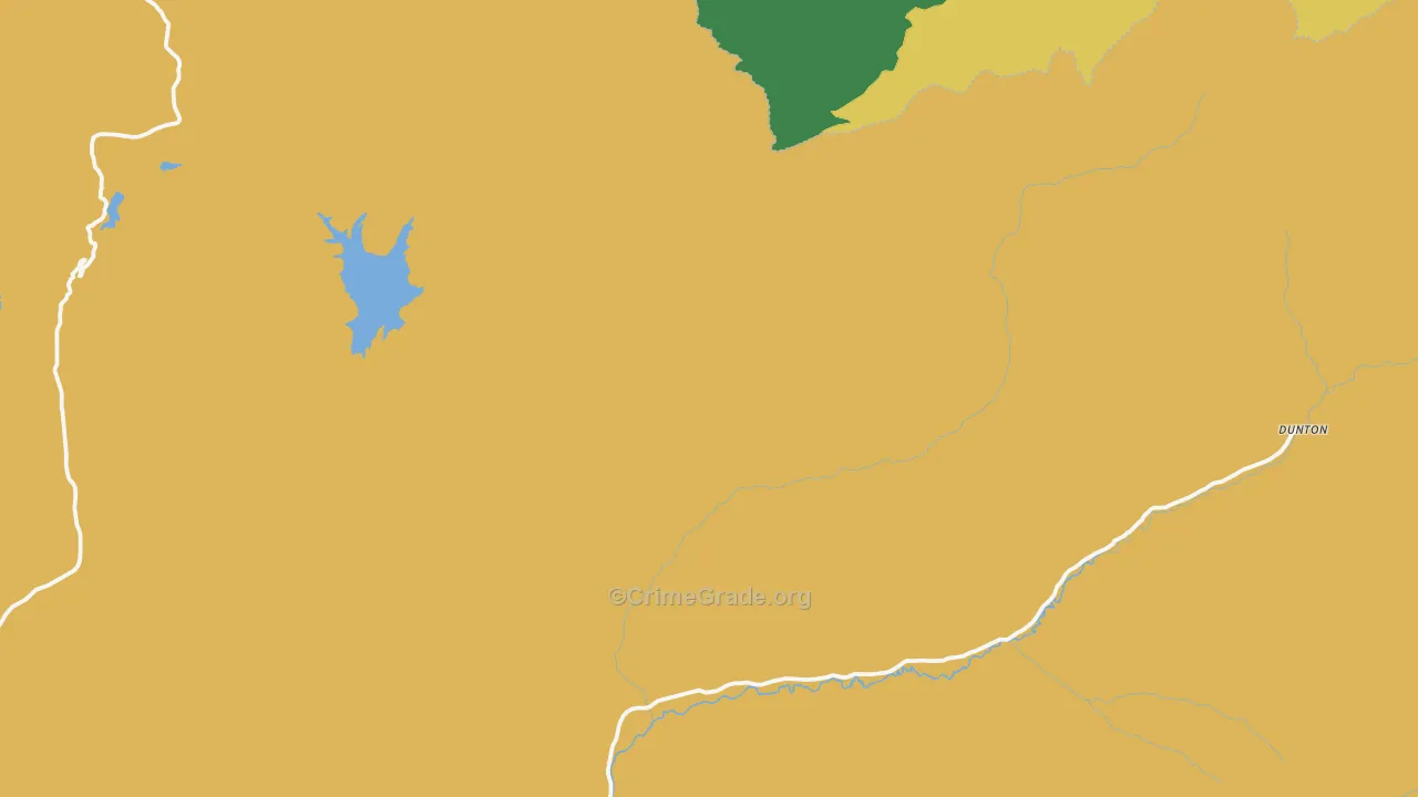 Dunton, CO Map of Theft Rates