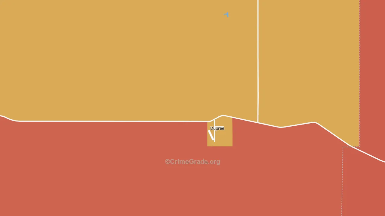 Dupree, SD Map of Theft Rates