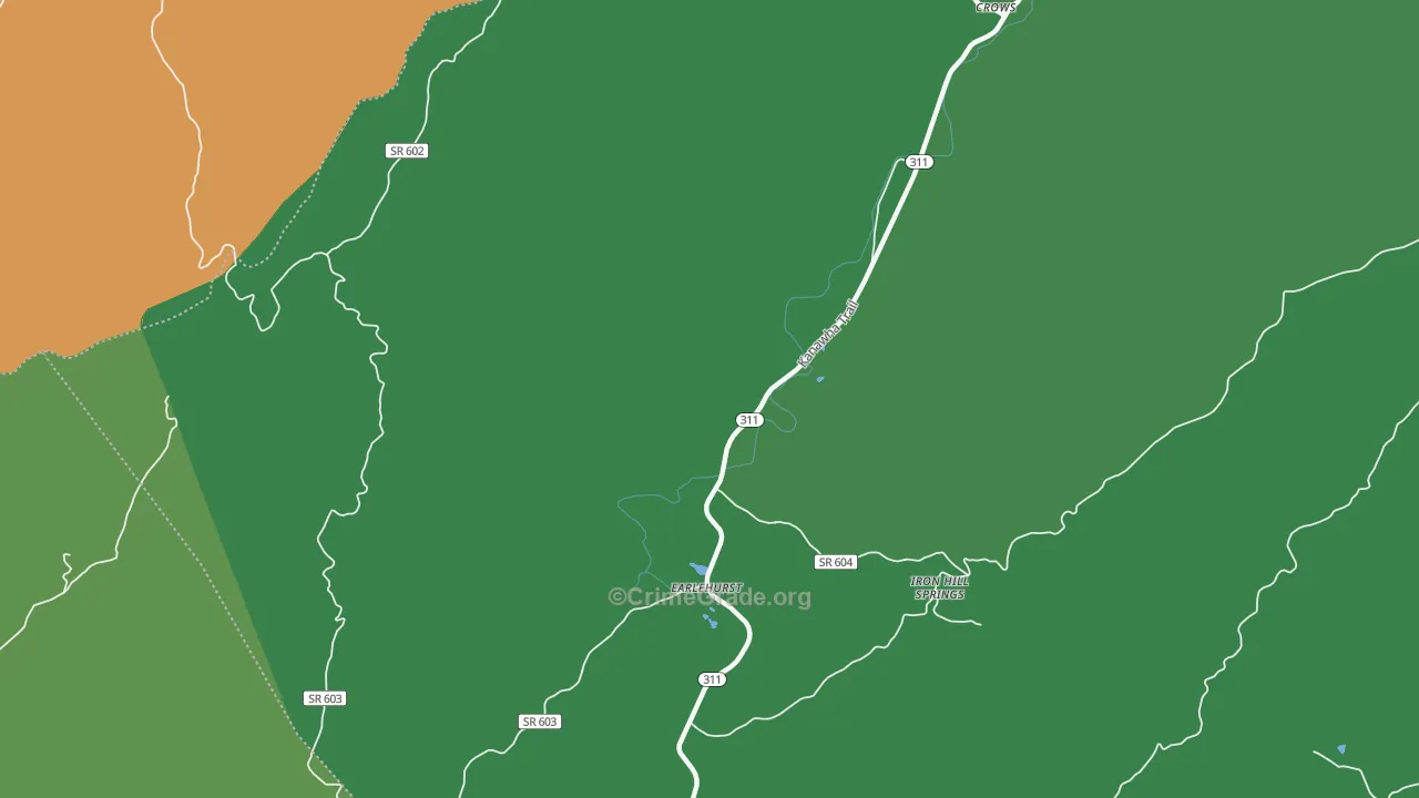Earlehurst, VA Map of Theft Rates