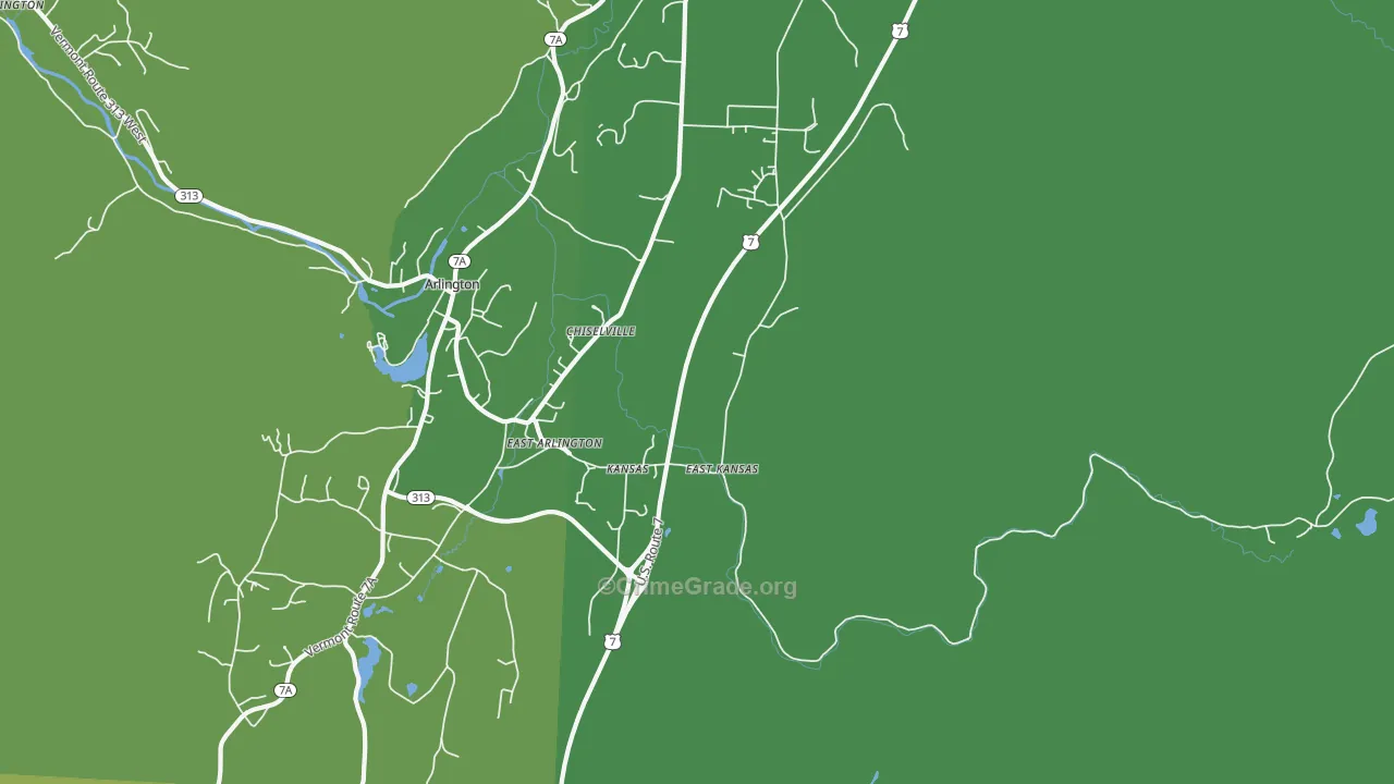East Arlington, VT Map of Theft Rates