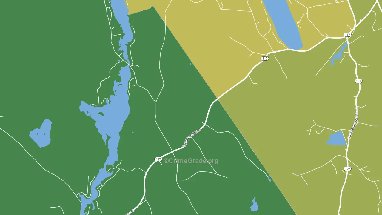 East Denmark, ME Map of Theft Rates