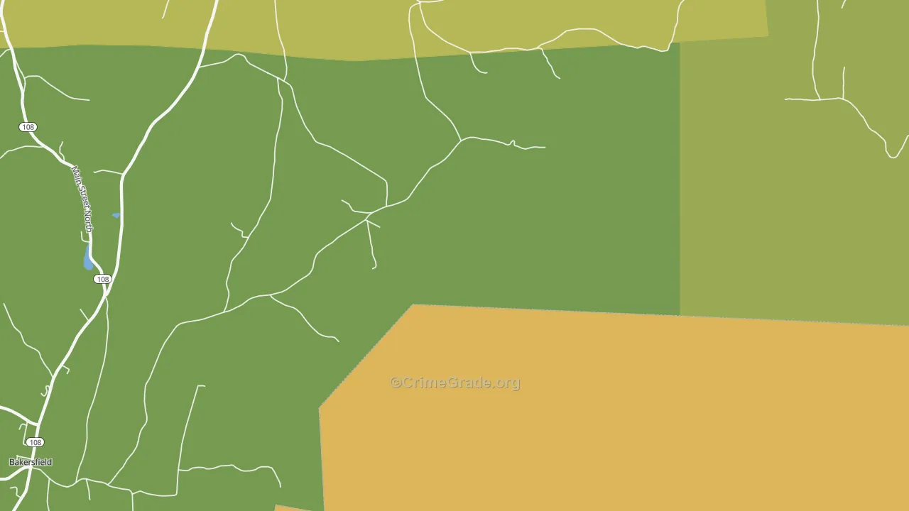 East Enosburg, VT Map of Theft Rates
