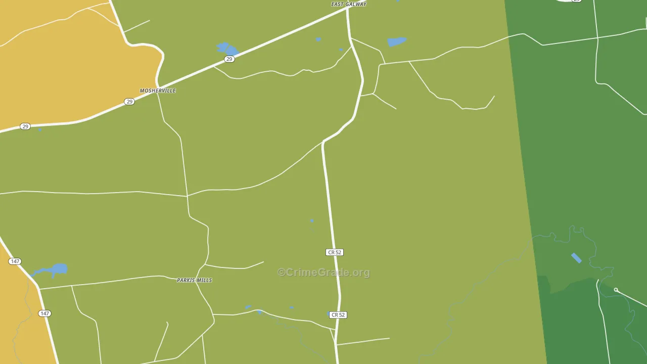 East Galway, NY Map of Theft Rates