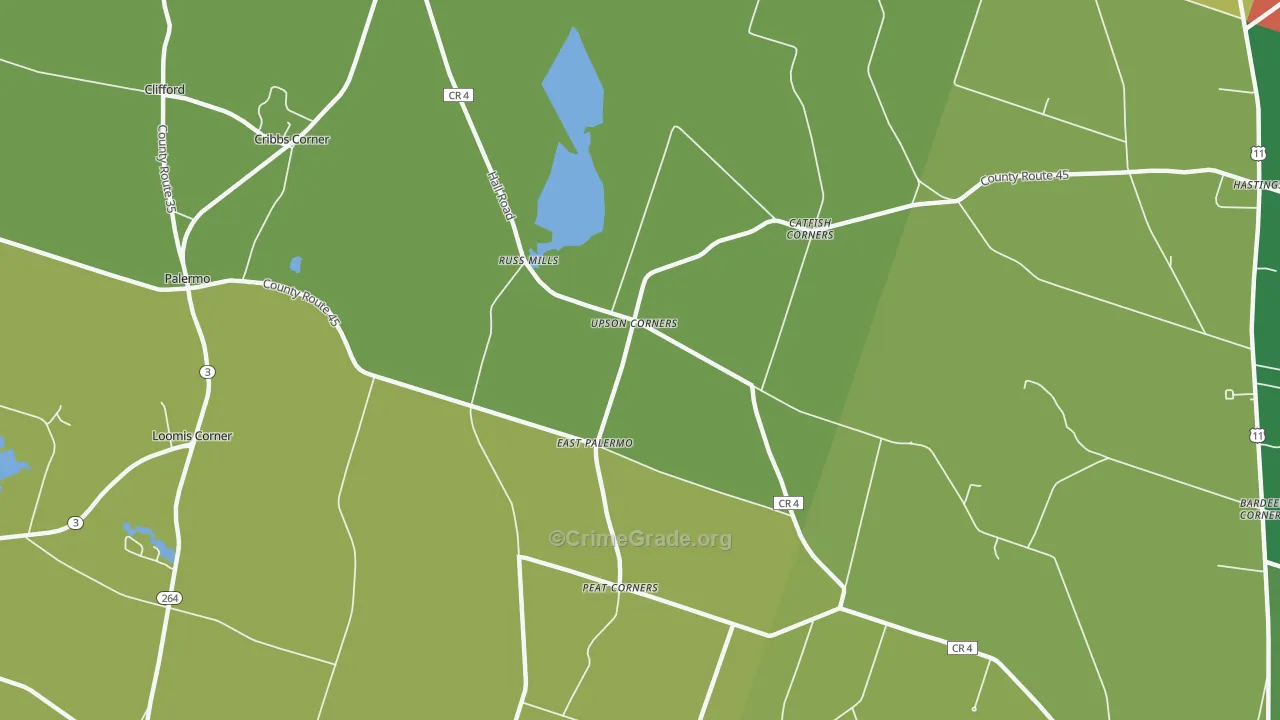 East Palermo, NY Map of Theft Rates