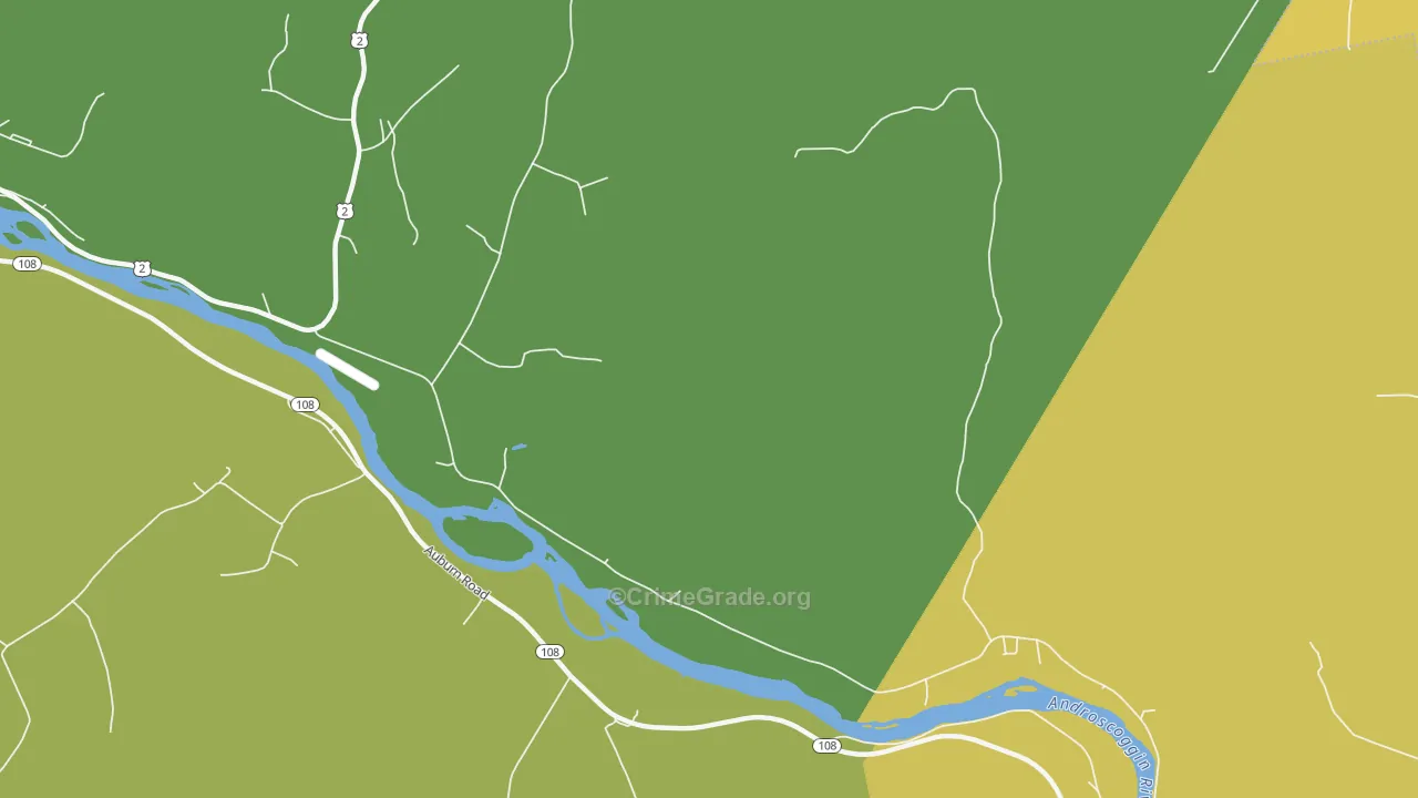 East Peru, ME Map of Theft Rates