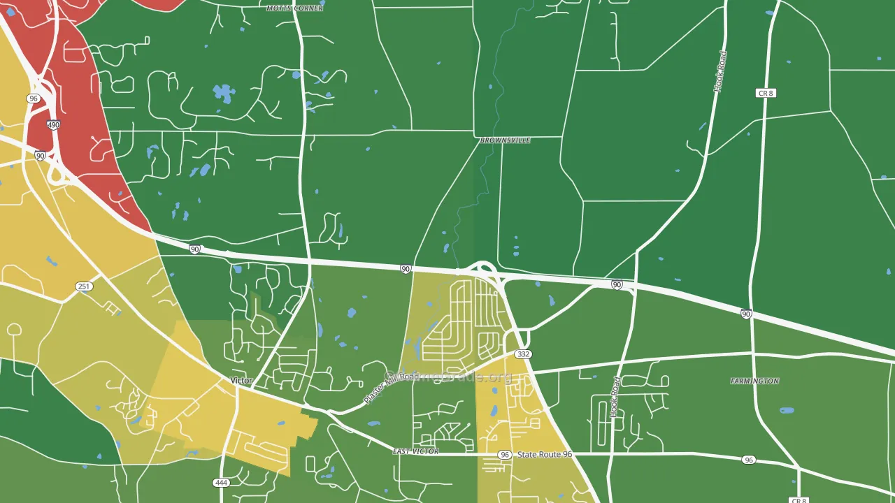East Victor, NY Map of Theft Rates
