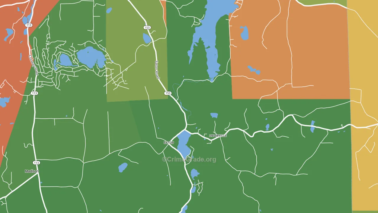 Eaton Center, NH Map of Theft Rates