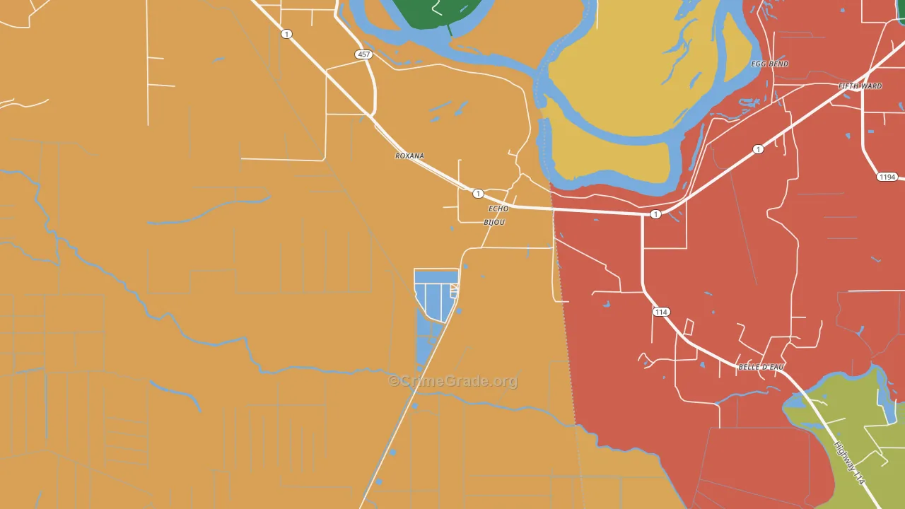 Echo, LA Map of Theft Rates