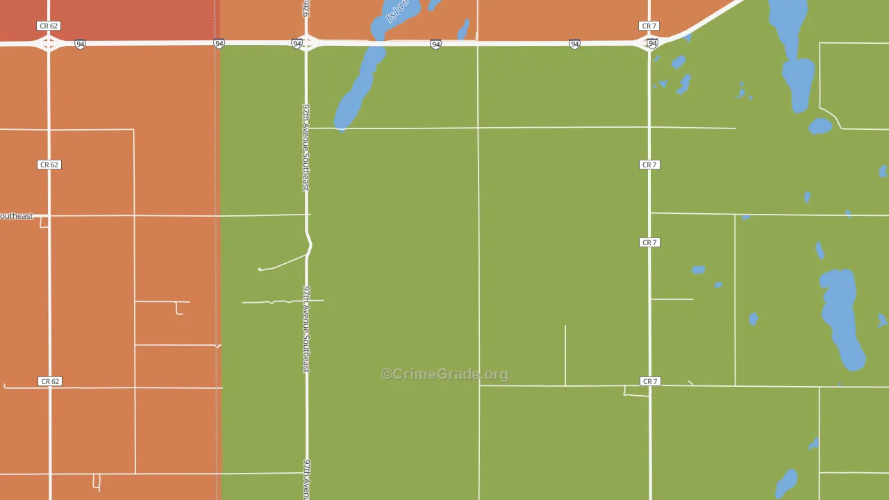 Eckelson, ND Map of Theft Rates