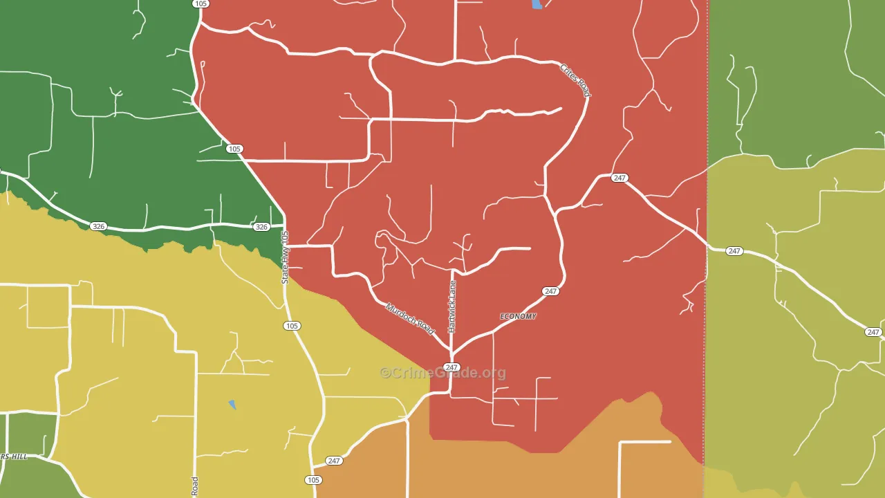 Economy, AR Map of Theft Rates