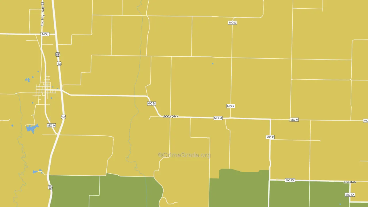 Economy, MO Map of Theft Rates